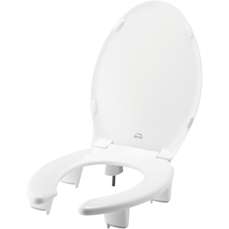 Siège de toilette allongé en plastique