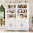 71.7" Bookcase With Open Shelves And Drawers-2095070399