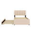 Lit plateforme tapissier avec lit gigogne Ramonda-108411509