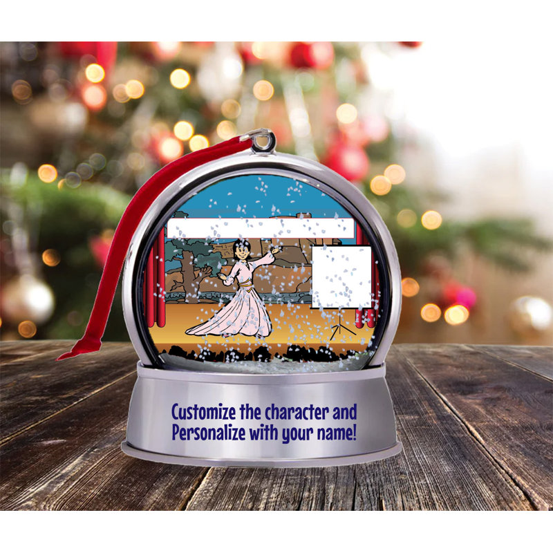 Personalized Name That Toon Actress Snow Globe Magnet - Great Gift!, Yes