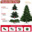 Full-Shaped Christmas Tree With  Tips – PE/PVC Mixed Needles, Wide Base For Large Spaces, Hinged Structure For Easy Setup, Metal Stand For Strong Support*-383892225-383892229