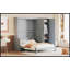 Grand lit escamotable mural avec placard-347647739