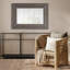 1 miroir rectangulaire en bois et rotin PCS (miroir inclus seulement)