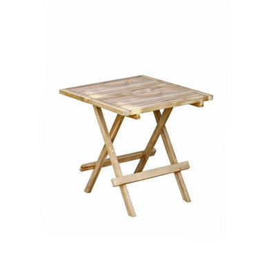Mollie Square Teak Folding Outdoor Side Table , 50cm cm W 50cm cm D