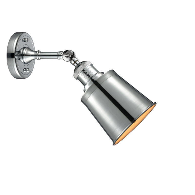 Lavender Hill Armed Sconce, Polished Chrome