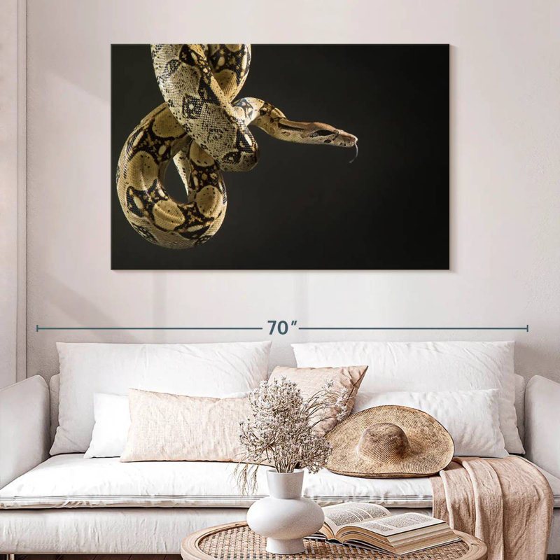 Hanging Brown Snake, H 32 po x l 48 po