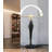 Contemporary Arch Sphere Human Sculpture Floor Light Decor