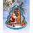 4'' Glass Hanging Figurine Ornament
