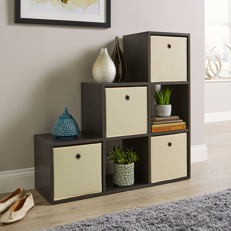 Steinmetz 321 Cube Storage Bookcase Unit, Black