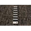 Tapis taupe en laine noué à la main noir 9 pi 3 po x 12 pi 1 po