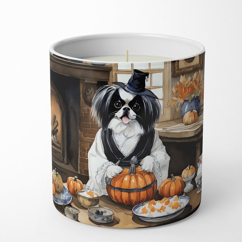 Bougie parfumée Pumpkin Pie avec support en céramique
