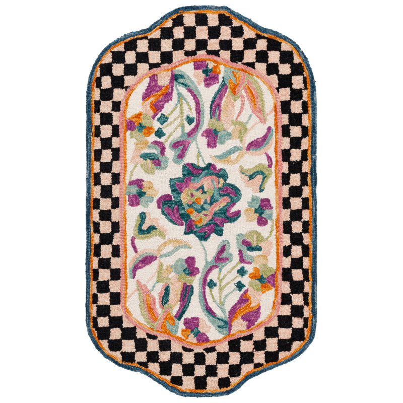 Jardin Hand Tufted Wool;Cotton Floral Indoor Rug, Rectangle 2'3" x 3'9"