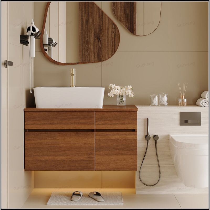 31.5"Floating Small Bathroom Vanity With Sink