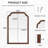 Ancalin Solid Wood Arched Wall Mirror-1845612158-1878162617