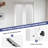 1-Lite Frosted Glass and Solid Manufactured Wood Bi-Fold Doors with Hardware Kit-100346380