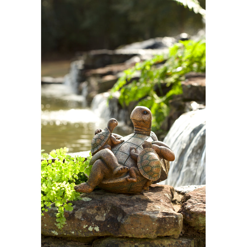 Statue turtle family Simkins