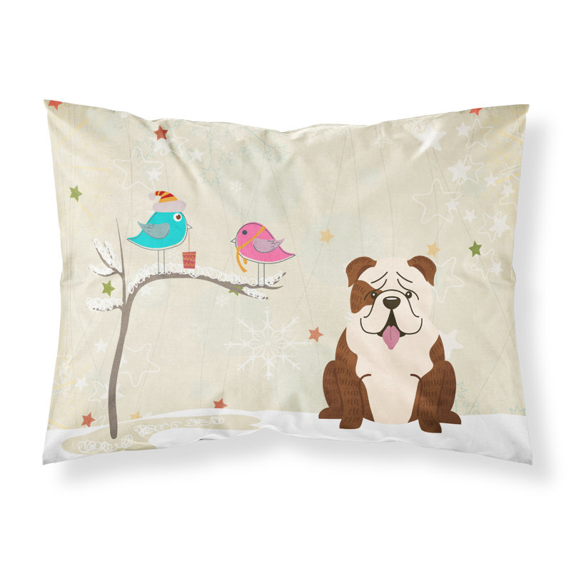 Microfiber, White English Bulldog Brindle