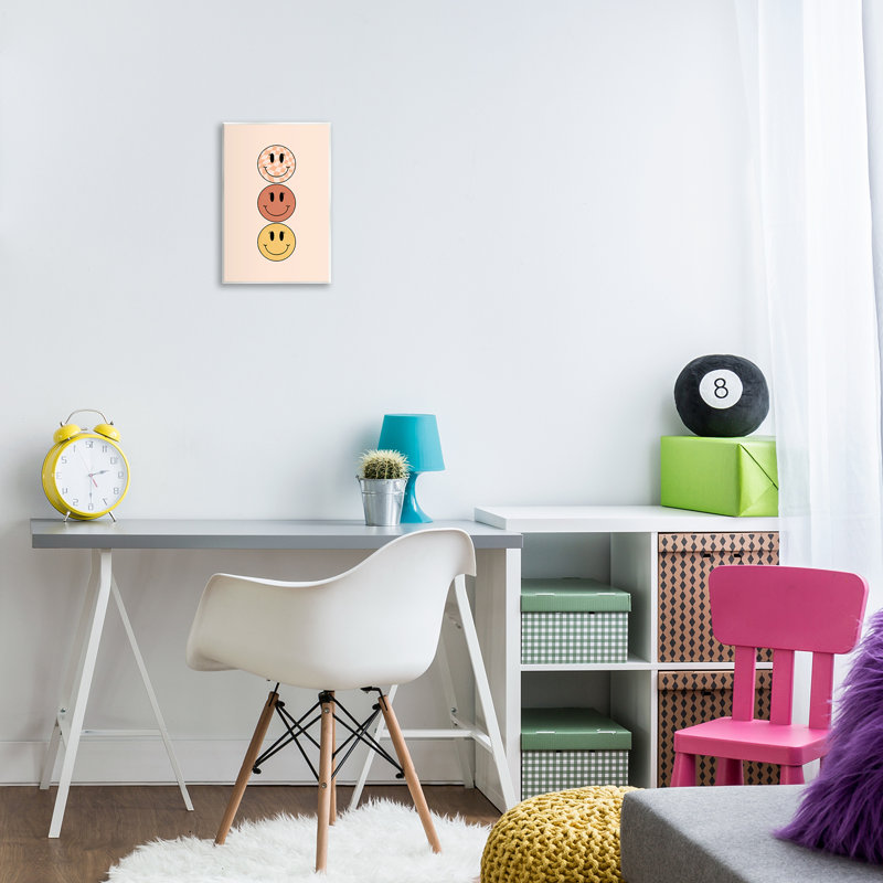 «Retro Smileys Trio» par JJ Design House, LLC., H 15 po x l 10 po