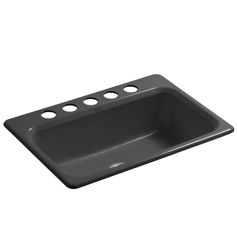 Bakersfield 31" L x 22" W Undermount Kitchen Sink, Roussillon Red