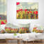 Coussins décoratifs sauvages de fleurs dans un coussin lombaire field