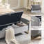 Banc de rangement rembourré 65 po avec deux coussins Soraiya-90772209