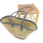 Tabouret d'appoint en bois d'eucalyptus Vidalia