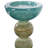 Capri Stripe Glass Candle Holder- Short-808466645