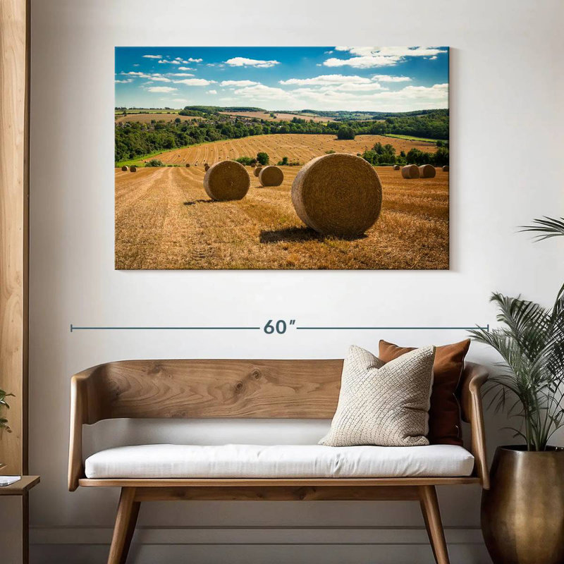 Balles de foin Alvord Kent Field, H 32 po x l 48 po