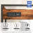 3-Tier Printer Stand With Wheels, Adjustable Shelf, Power Outlet & USB Port For Home Office
