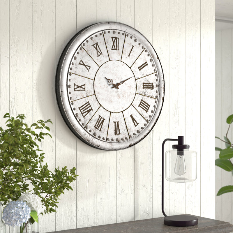 Horloge murale surdimensionnée 29,5 po Hawkinsville