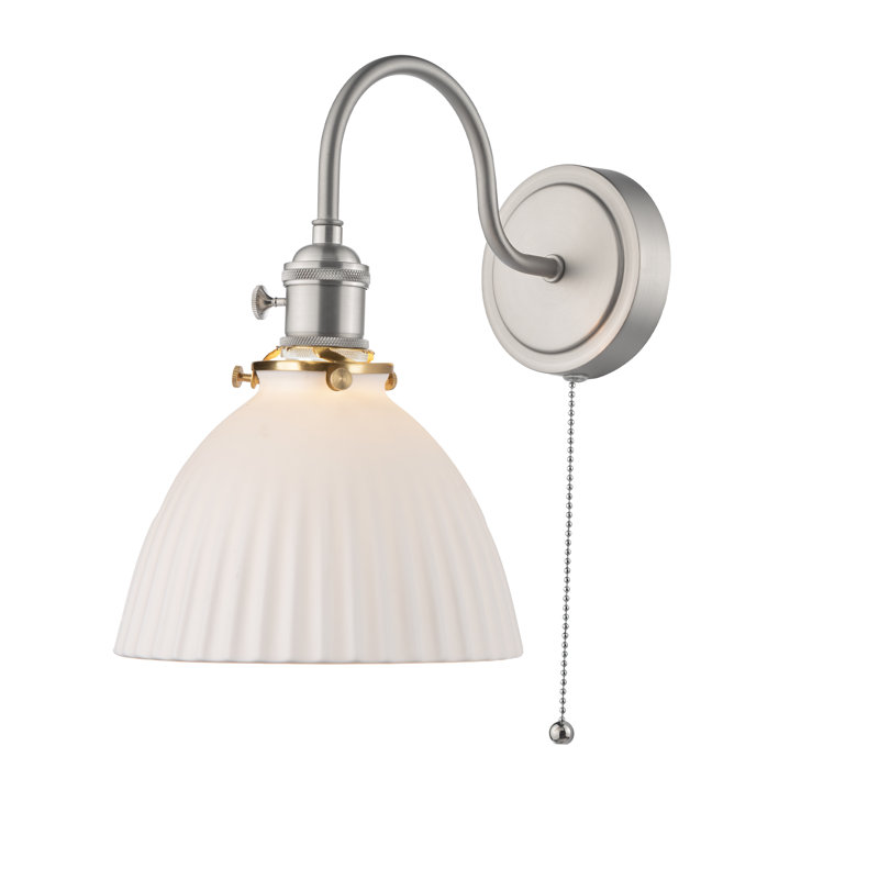 Wall Light, Antique Chrome