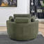 Fauteuil demi-tonneau pivotant avec repose-pieds Modern