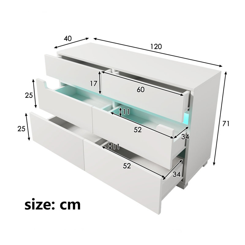 Daymond 120cm Sideboard
