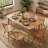 Rectangular Kitchen Table,Wood Dining Table With Large Tabletop