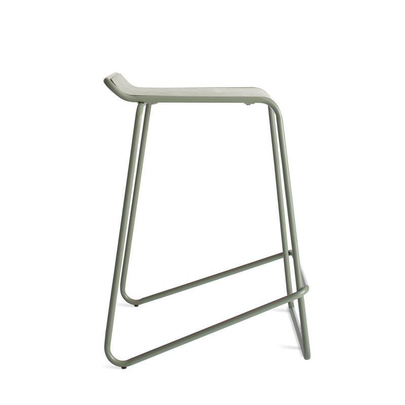 Ready Stacking Stool, Gray Green, Counter Stool (25" Seat Height)