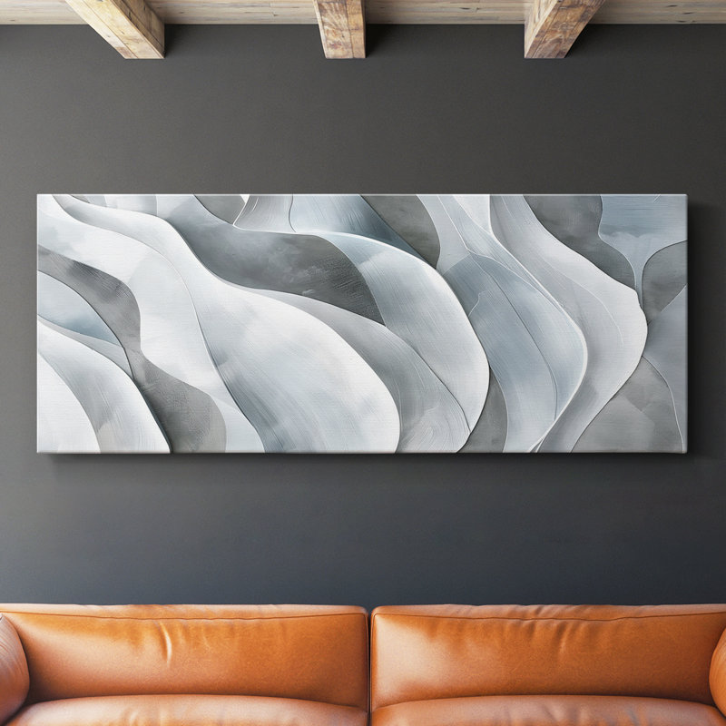 Toile tendue avec châssis de la série Abstract 4, H 12 po x l 30 po