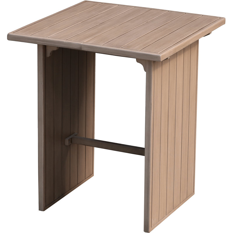 Table de bar d'extérieur en bois d'acacia naturel Solace