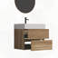 Meuble-lavabo mural flottant avec tiroirs souples et lavabo