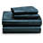 Lux Decor 4-Piece Satin Sheets 100% Polyester Luxury Silky Soft Woven Fabric Deep Pocket Fitted Sheet-118098412-118098402