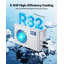 Aquarium Chiller 150 gallons, refroidisseur d'eau 1/2 HP pour la culture hydroponique, refroidissement rapide pour aquarium, Axolotl, récif de corail, compresseur de réfrigération silencieux, évaporateur en titane, raccords complets