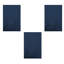 Ensemble de tapis intérieur / extérieur en polyester bleu marine touffeté à la machine Elize-2023687059