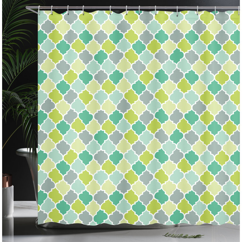 Shower Curtain with Hooks Included, 84"H x 69"W