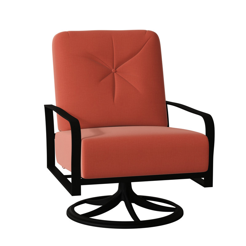 Fremont Outdoor Rocker Chair, Textured Black, Canvas Bird's Eye Sunbrella® Canvas