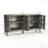 60.5" Black Mid Century Modern Sideboard Buffet & TV Media Console, 4-Door Storage Cabinet With Adjustable Shelves-2000885562