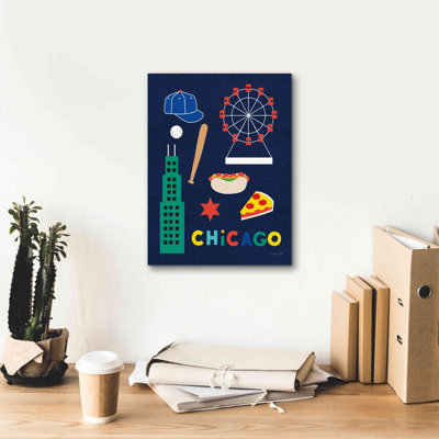 «City Fun Chicago» par Ann Kelle Designs, art mural sur toile