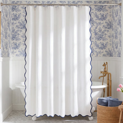 Houston Scalloped Shower Curtain