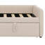 Lit de jour double rembourré en forme de L - Lit gigogne escamotable double inclus-330921036