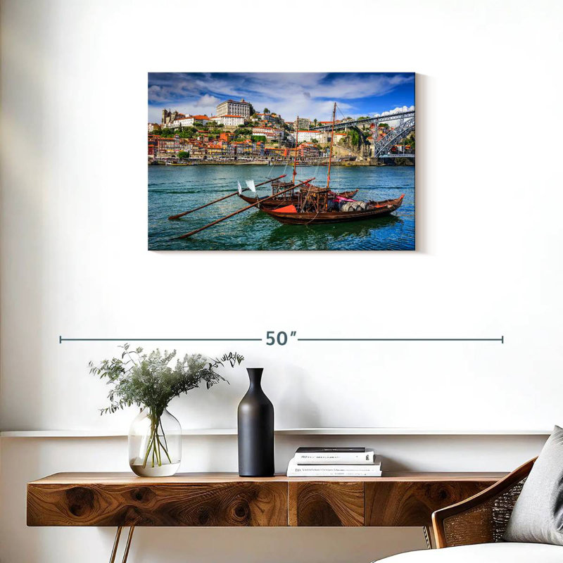 Hannes Douro River Fishing Boats, 20" H x 30" W