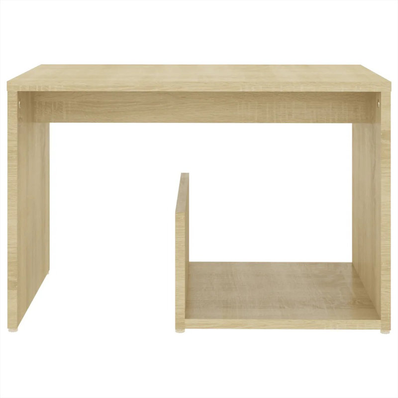 Gniya Floor Shelf End Table, Sonoma Oak, Sonoma Oak