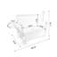 Chariot pliant 3 en 1 avec banquette et plateau de table rabattable à l'arrière - capacité de 500 lb, pneus de plage 9 po x 4 po pour le camping, orange-123115810